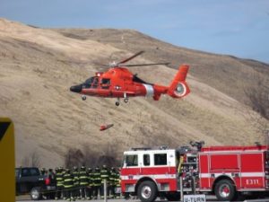 glfd and coast guard at dune climb